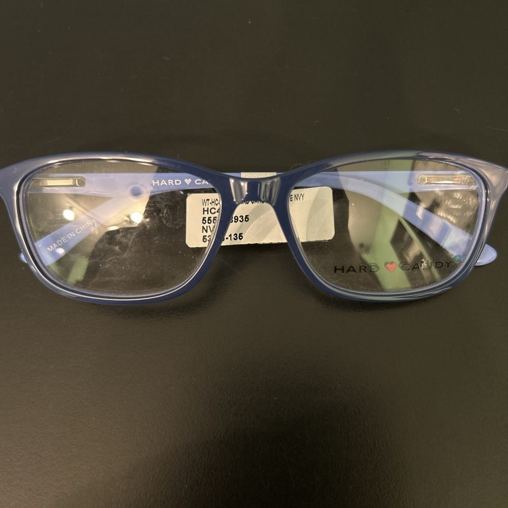 Hard Candy HC40 Navy Eyeglasses Frame 53-16-135 NWT Frames Only